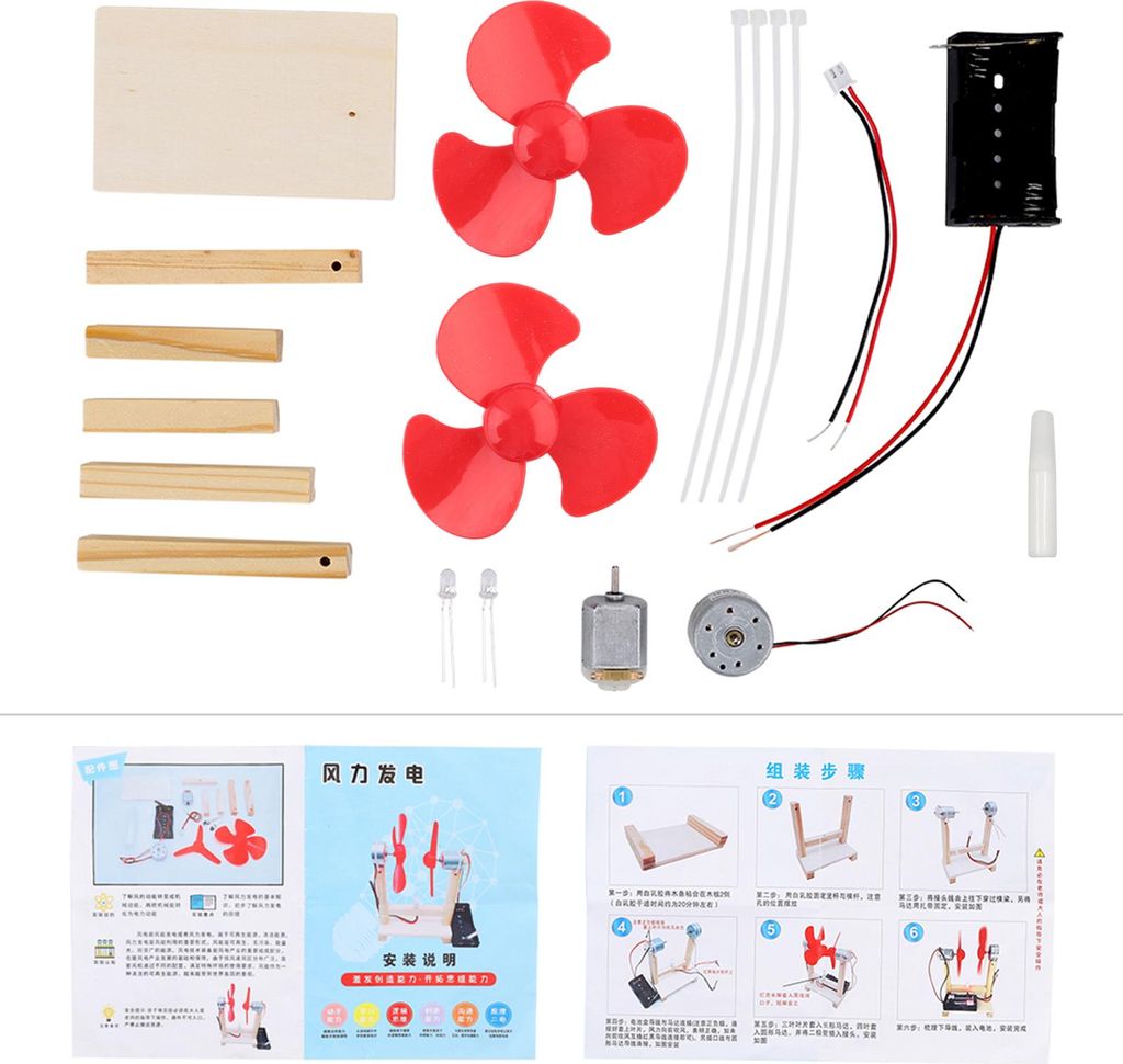 DIY Windgenerator Einzigartiges Power Kit Kinder Lernspielzeug 1,5V