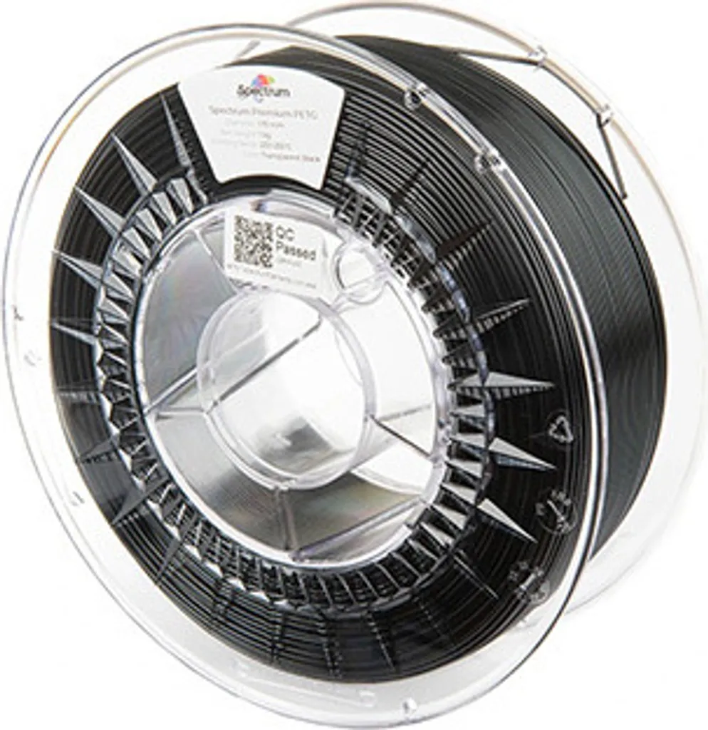 Filamento 3D Spectrum PET-G Premium 80473 Nero Trasparente 1,75mm 1kg