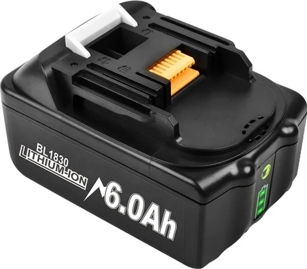 Batterie de Rechange Lithium-Ion 18V 6Ah Haute Densité 1 Paquet Noir