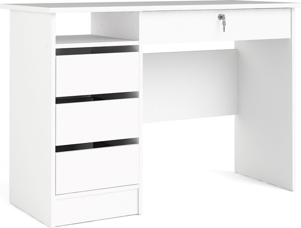 Bureau Plus avec 1 étagère, 3 petits tiroirs et 1 grand Image du produit 