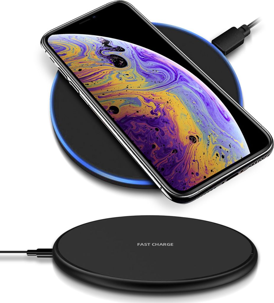 QI Wireless Schnell Ladegerät Apple iPhone XS / Max Kabelloses Induktives Laden