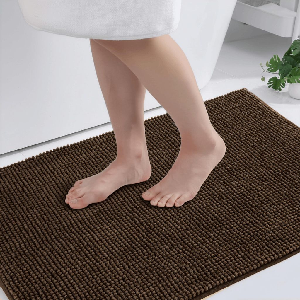 Badematten Badezimmerteppich Dariana Standard Plus 60×90 cm Beige weiche rutschfeste Badteppich