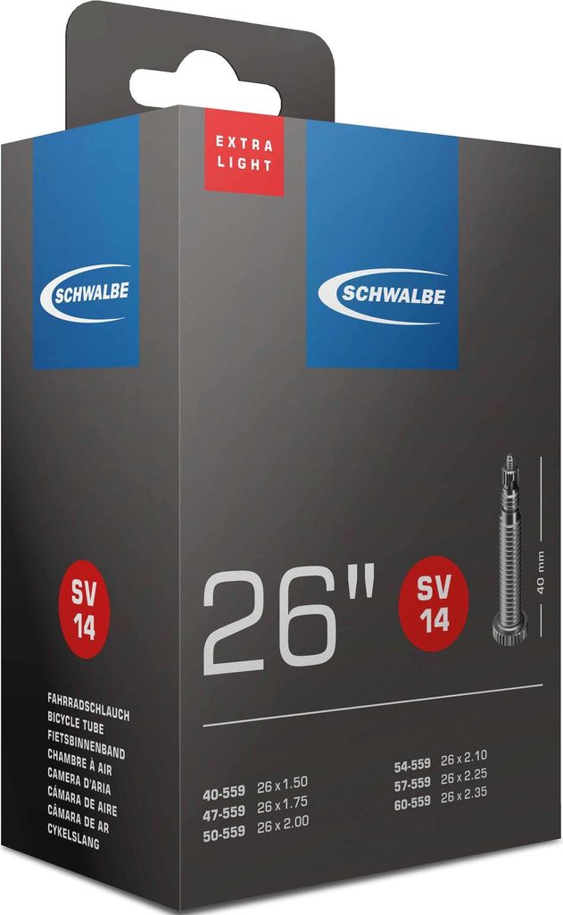 Chambre à air Extralight (SV14) - VTT - 26'' (40/60-559) - Image du produit 
