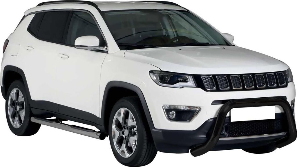 Frontbügel Frontschutzbügel für Jeep Compass 2016-2021 ø76mm Stahl Schwarz
