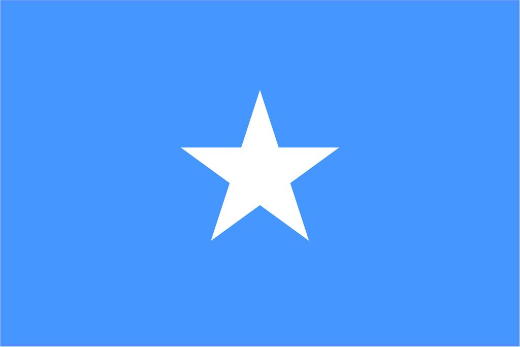 Kiwistar WANDTATTOO Sticker Fahne Flagge Aufkleber Somalia 100 x 67cm - Dekoration für Kinderzimmer Schlafzimmer Wohnzimmer Küche Badezimmer