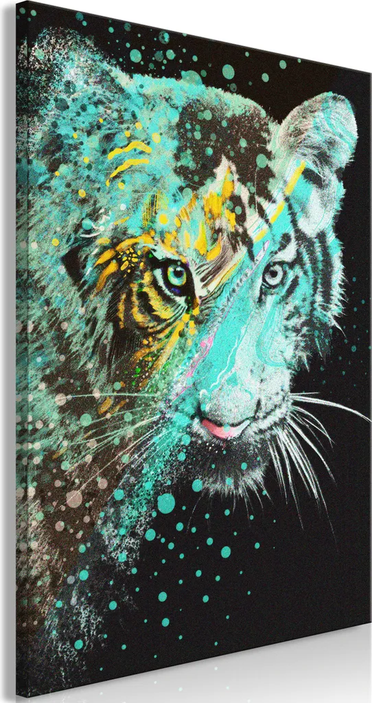 Quadro Decorativo Tigre della Menta 40x60 - Design Animali g-C-0242