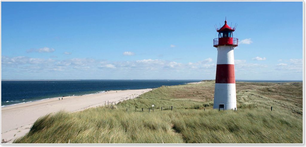 Stahl Magnettafel Querformat 37x78cm Leuchtturm