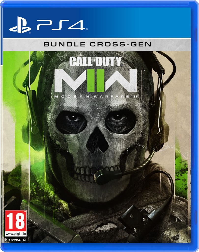 The image shows the front cover of a PlayStation 4 game case for Call of Duty: Modern Warfare II.