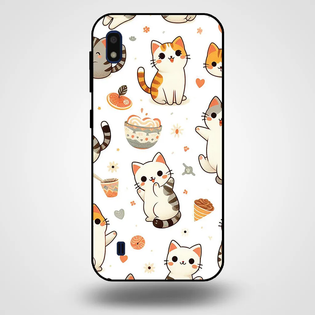 Custodia Samsung Galaxy A10 Gatti Bambini | Cover TPU Sicura