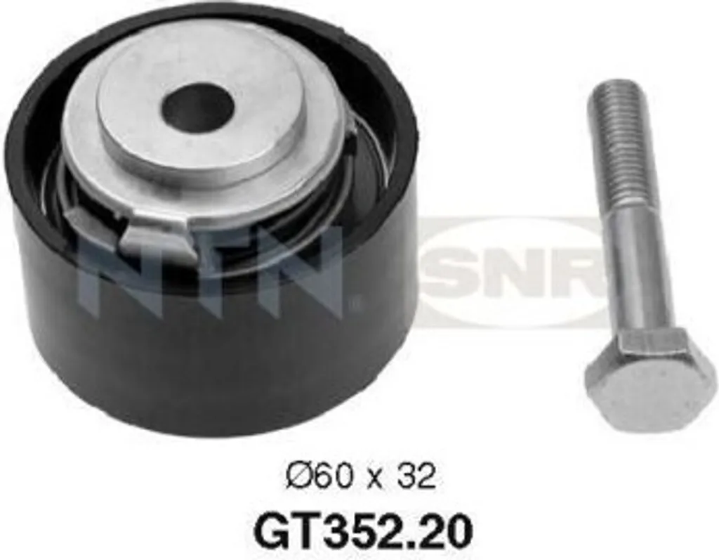 Galet tendeur SNR GT352.20 haute résistance pour courroie 1135356 OE