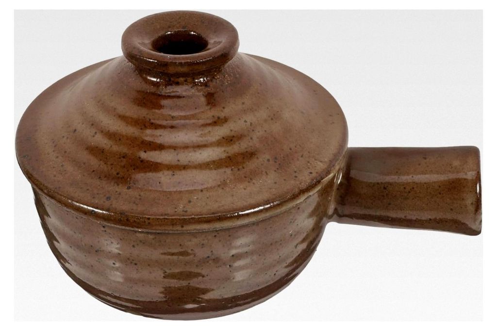 Keramischer Suppentopf mit Antihaftbeschichtung, Deckel und Griff, hitzebeständig, kleiner Tontopf für Mikrowelle und Aufläufe, gesundes Kochges...