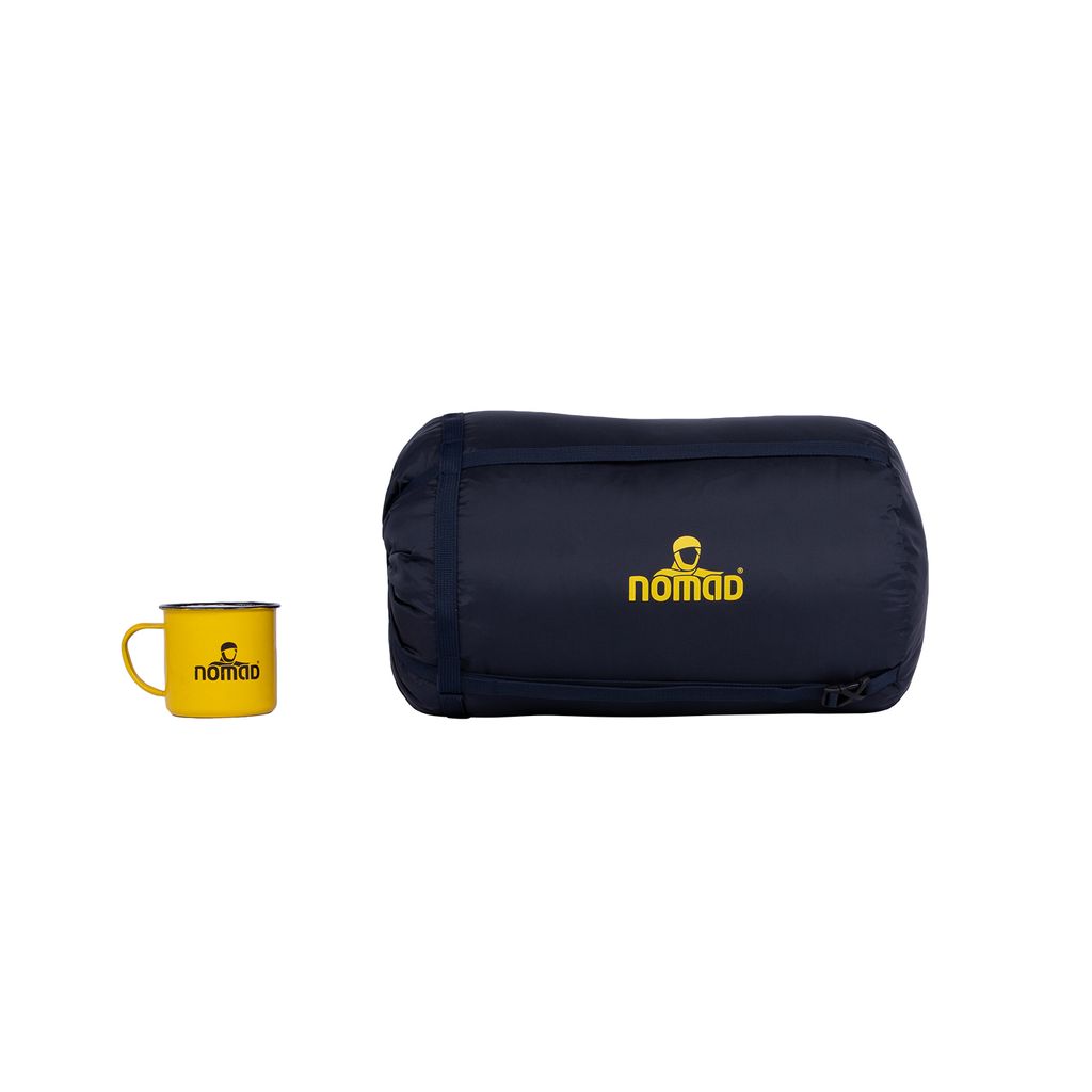 NOMAD Kompressionssack Mumienschlafsack | Klein: 17 Liter Fassungsvermögen | 22x22x44 cm | Für Schlafsäcke bis 400 Gramm | Schlafsackhülle / ...