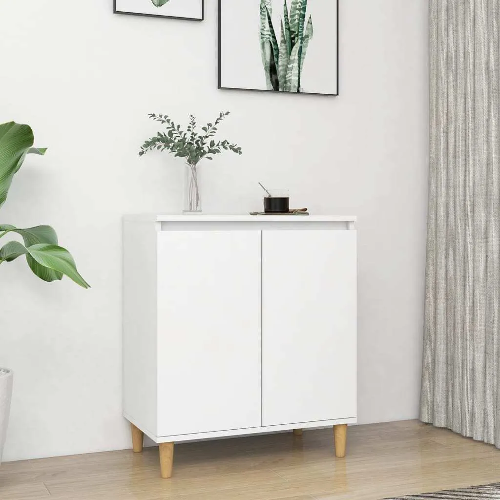 Mobiletto Multiuso Bianco 60x35x70 cm | Credenza Economica Robusta