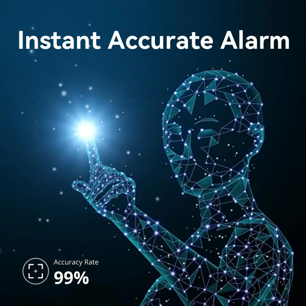Caméra de sécurité MiHome EU avec vision nocturne couleur et détection