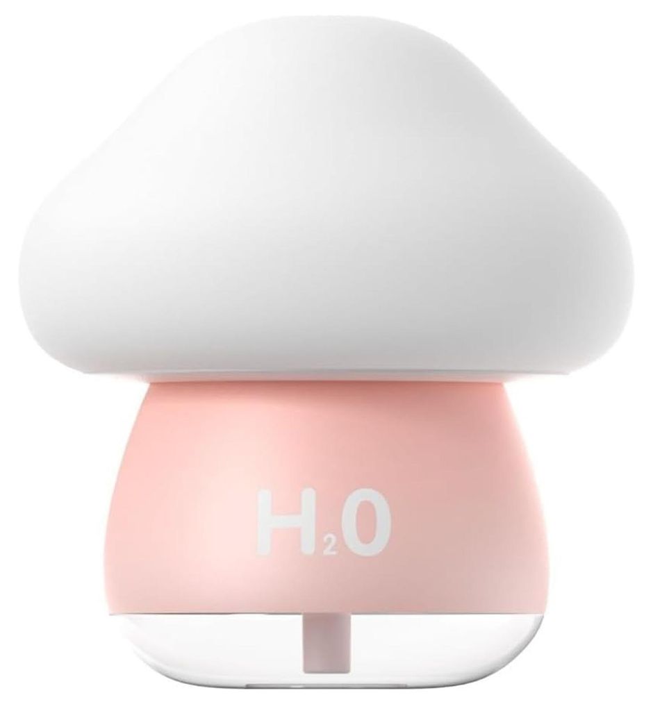 OKWISH Luftbefeuchter, Pilz LED Nachtlicht & Luftbefeuchter, Humidifier mit sanftem Licht, USB Mini Luftbefeuchter für Kinderzimmer, Schlafzimmer,...
