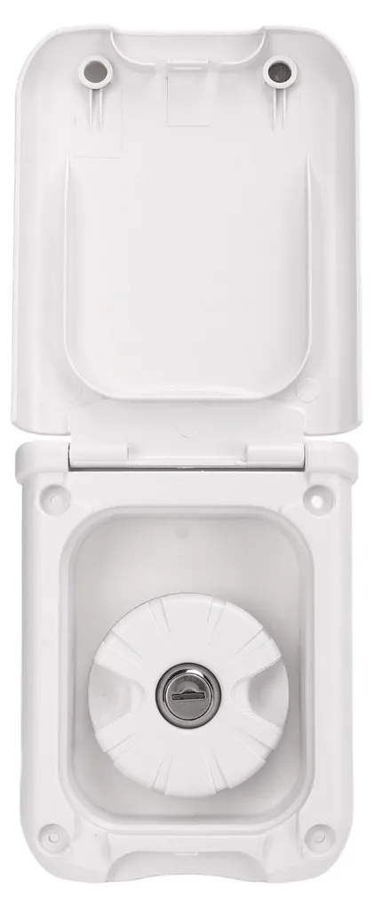 Raccord remplissage eau douce RV Gravity blanc carré avec 2 clés - 2