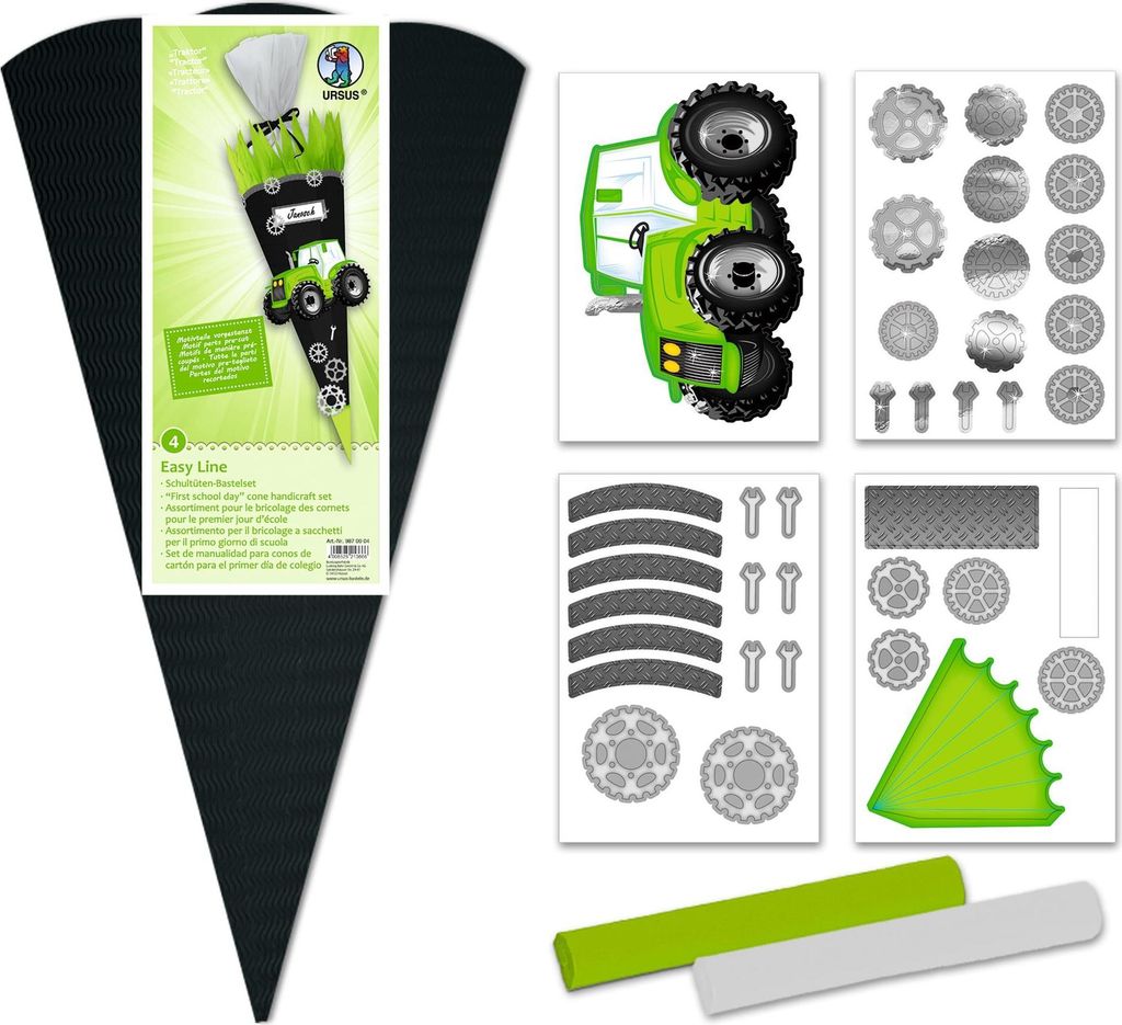 URSUS Schultüten Bastelset Easy Line Traktor