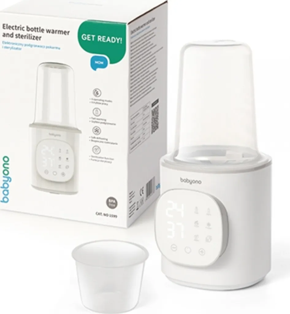 Chauffe-plats et stérilisateur électronique 6-en-1 blanc multi-fonction