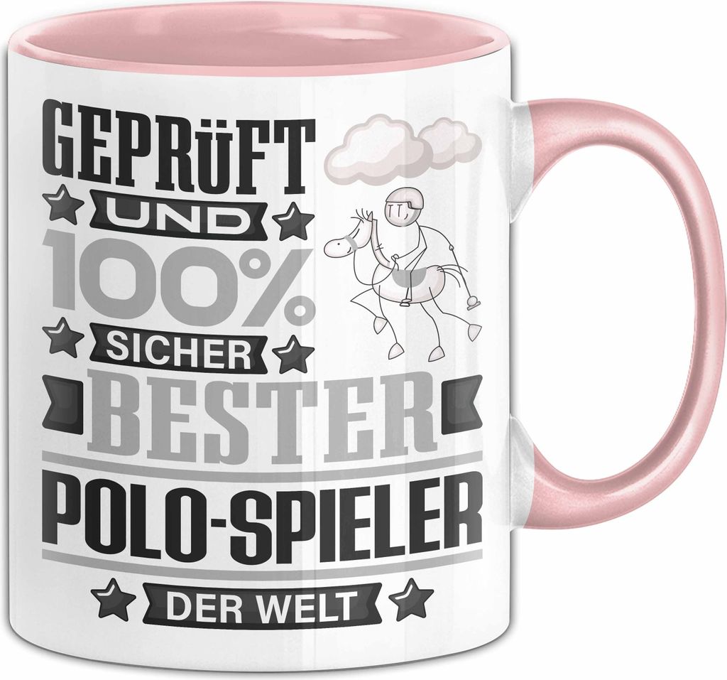 Polo-Spieler Geschenk Lustiger Spruch für Polo-Spieler Geschenkidee Bester Polo-Spieler Der Welt (Rosa)