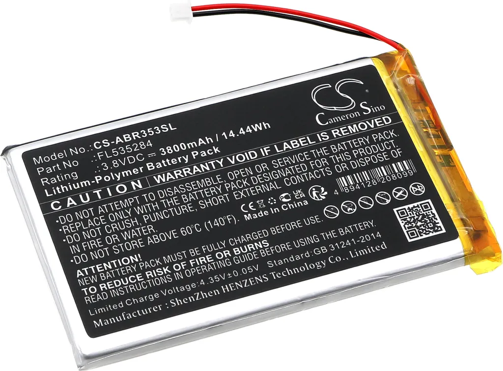 TECHTEK Batteria compatibile con [Anbernic] RG353P Retro sostituisce FL535284