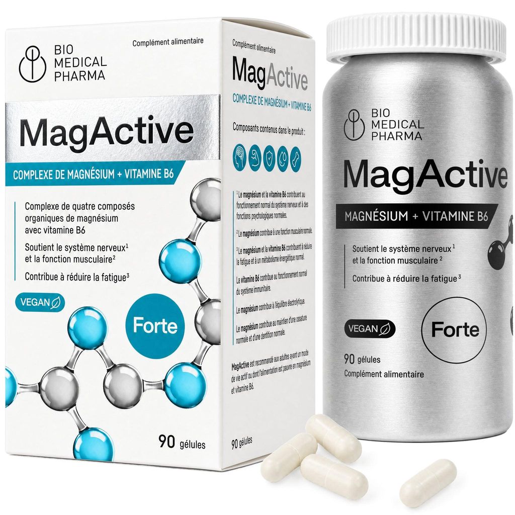 Complexe de magnésium hautement dosé en vitamine B6 – 4 Image du produit 