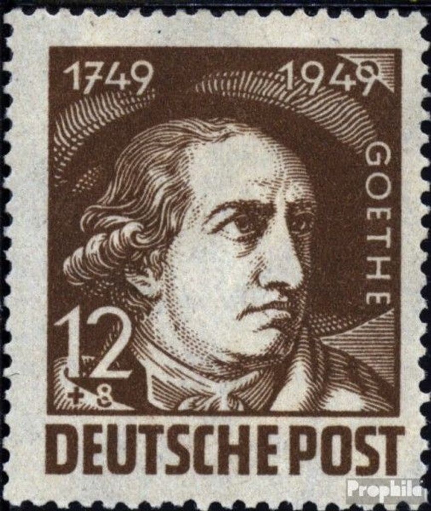 Briefmarken Sowjetische Zone (All.Bes.) 1949 Mi 235 gestempelt Goethe