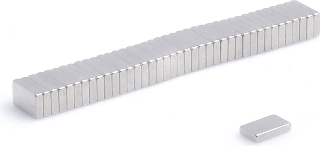 Neodym Magnete 5 x 3 x 1 mm N38 Quader Case - 10 Stück, Extrem stark, Magnettafeln, Kühlschränke, Whiteboards, DIY