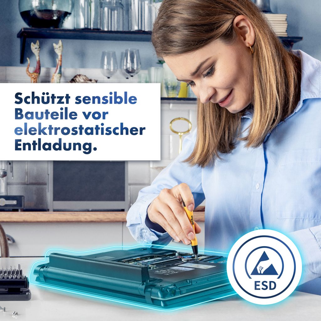 Wiha zai Hause Micro Bit Set mit ESD Feinmechanik Produktbild 9