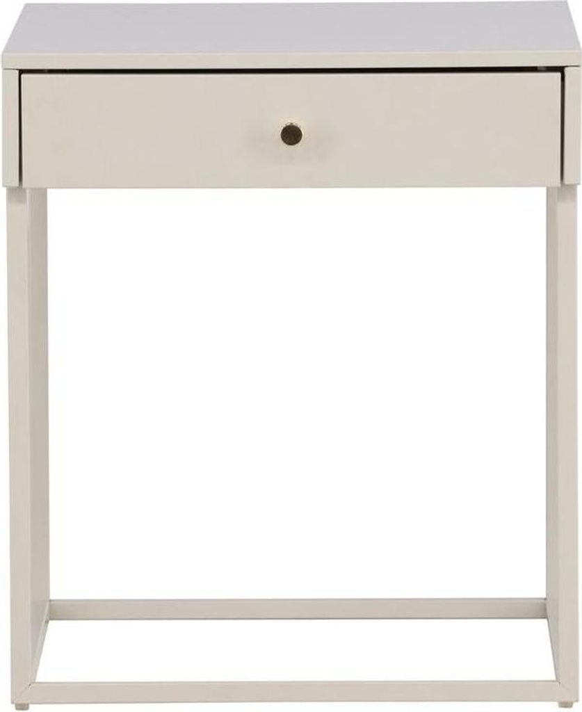 Nachttisch Bakal aus Metall - Beige