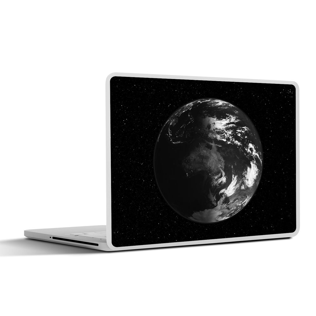 MuchoWow Laptop Aufkleber Sticker Cover Erde - Planeten - Sterne 31x22.5 cm - Laptop-Deko