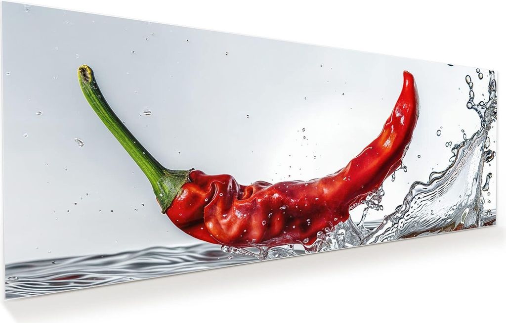 Glasbild 125x50cm in XXL für Wohnzimmer, Schlafzimmer Motiv Produktbild 