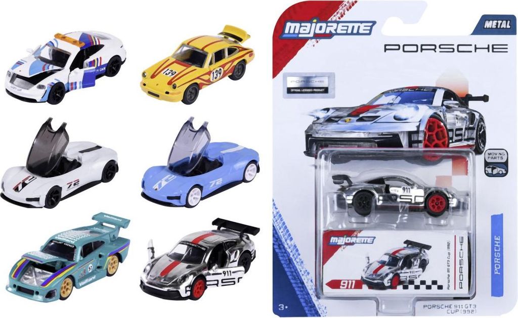 Majorette Porsche Deluxe auto's, speelgoedvoertuig, Productafbeelding 