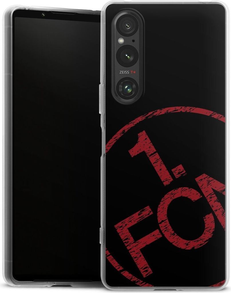 DeinDesign Handyhülle für Sony Xperia 1 V Silikon Hülle Case Smartphone Schutzhülle 1. FCN Fanartikel Textur