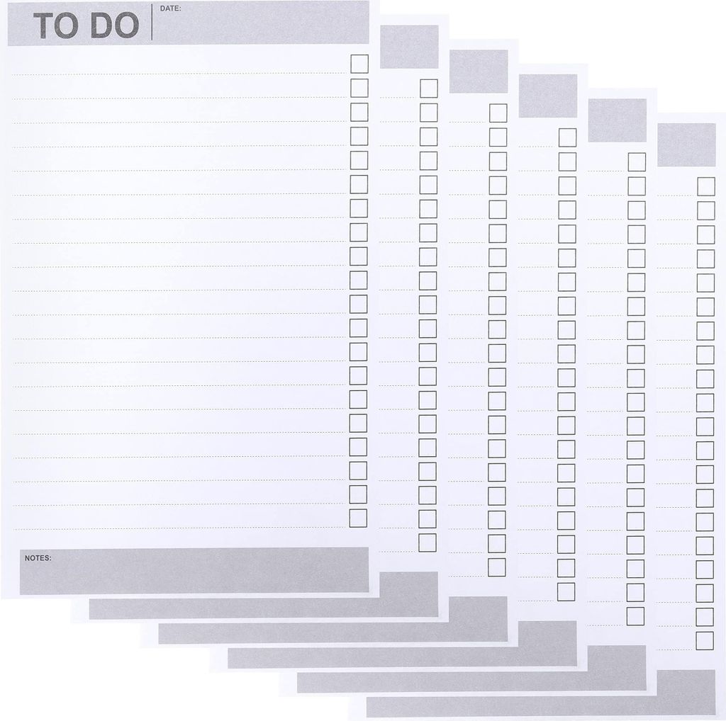 Belle Vous 6er Pack Tagesplaner Block mit To Do Liste To Do Produktbild 