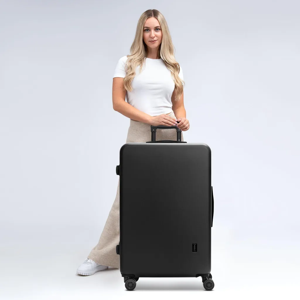 REDOLZ Essentials 09 Valise Trolley Noir 77cm - Bagage Grand Format - 6