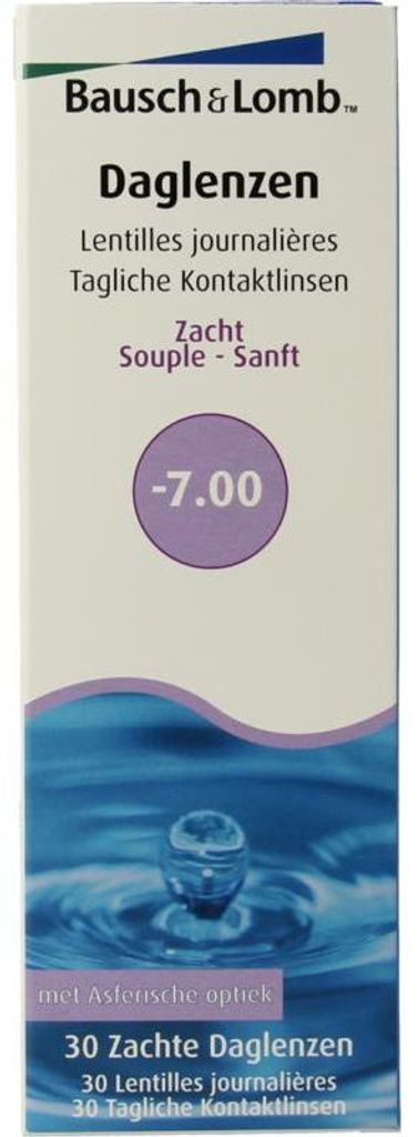 Bausch + Lomb Daglenzen -7.00 (30 stuks) Productafbeelding 