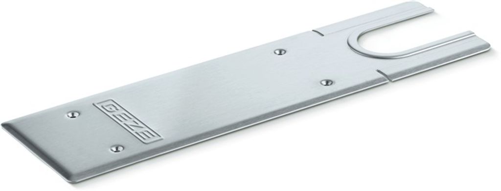Geze Deckplatte TS 550 NV Edelstahl fein matt inkl.Schrauben - 125888