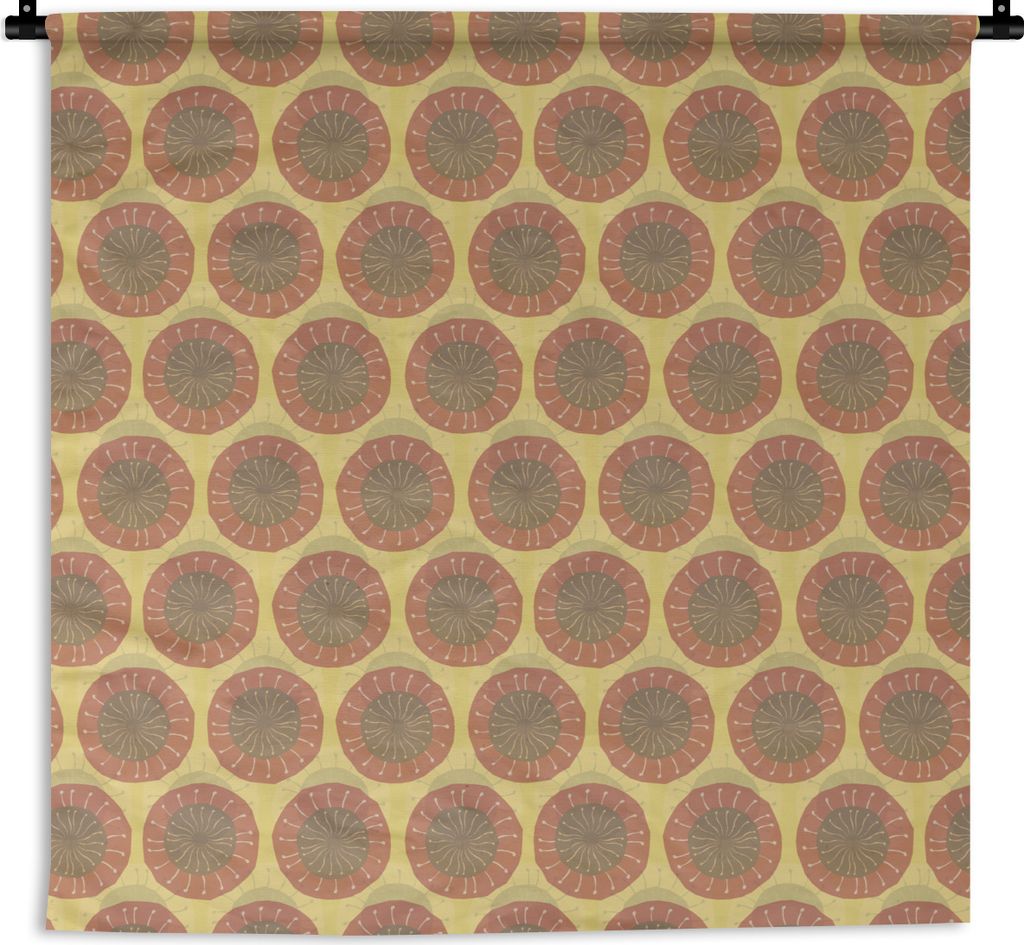 MuchoWow Wandteppich Wandbehang Sonnenblumen - Muster - Südamerika 150x150 cm Tapisserie Dekoration Wandtuch - Wohnaccessoires - Modernes