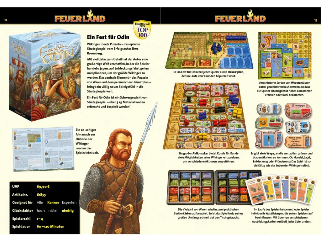 Une fête pour Odin - Jeu de société de stratégie Viking par Uwe Rosenberg