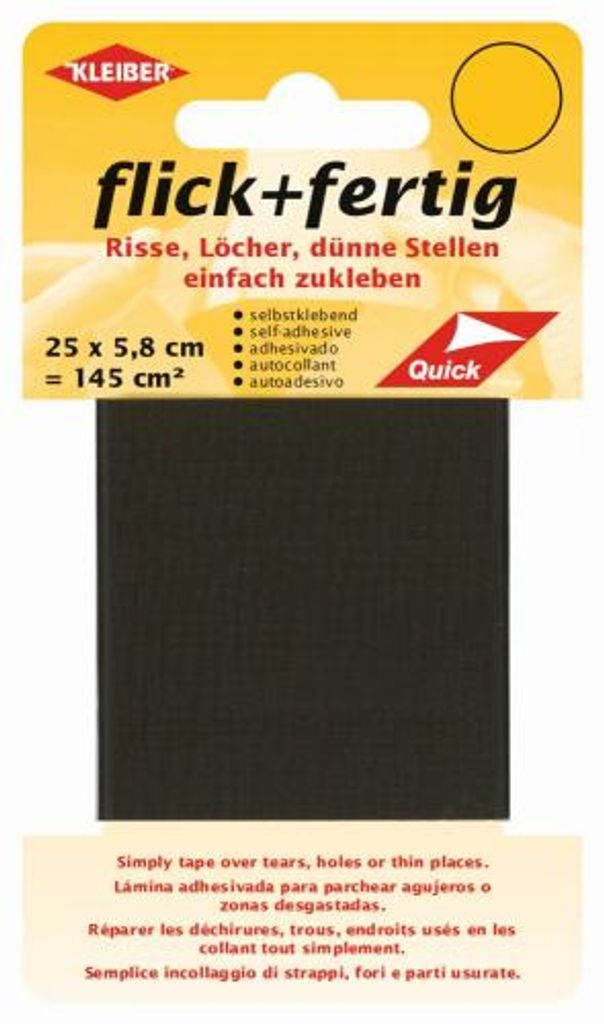 KLEIBER Reparatur-Set Flick + Fertig braun selbstklebend Produktbild 