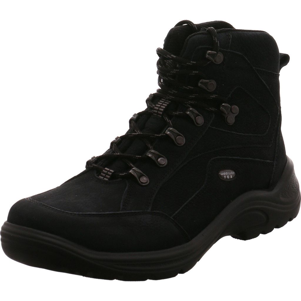 Waldläufer Hayo Bootie 415900-165-194, Waldläufer-Tex, Nubukleder, notte - blau, Weite H 42 1/2