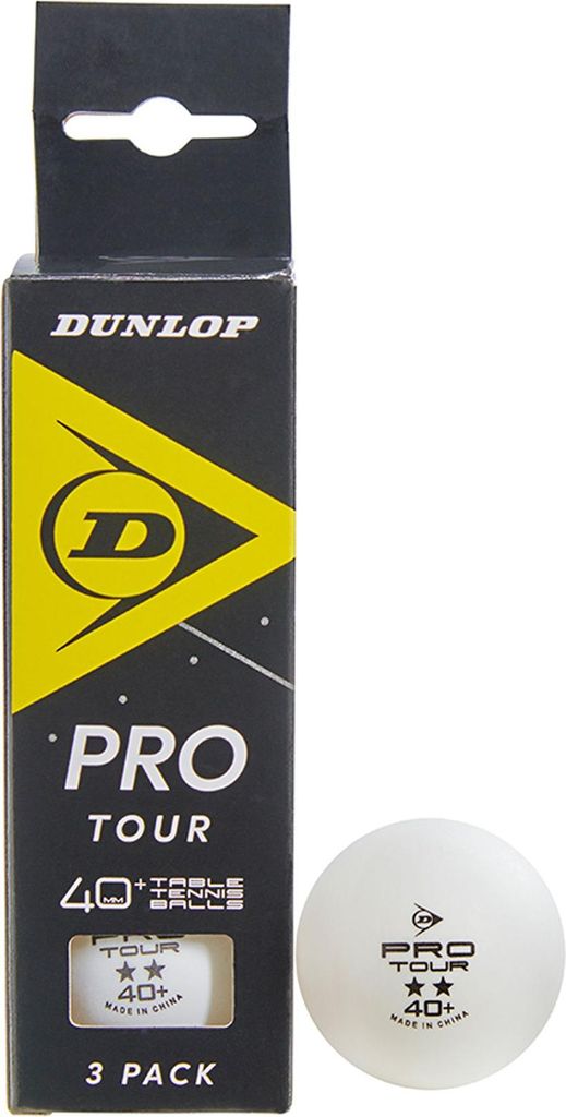 Dunlop 40+ Pro Tour 3 Palline bianche - bianco, Misura:- Immagine del prodotto 