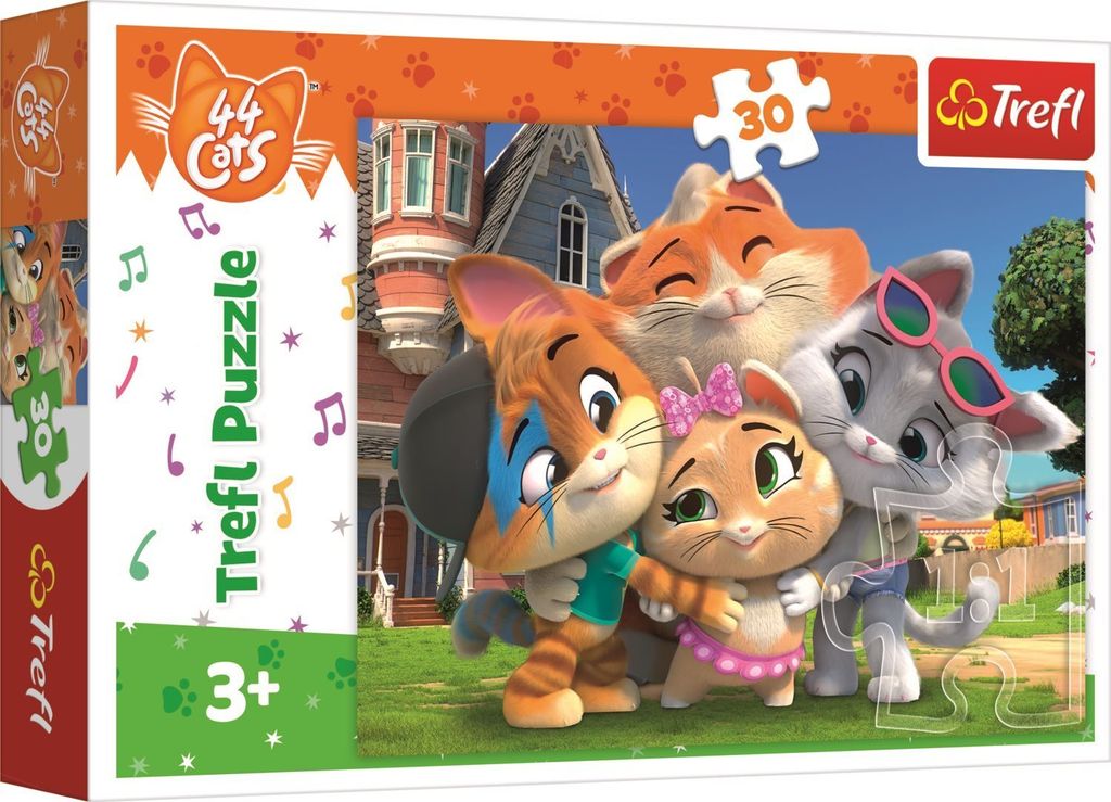 Trefl Puzzle 30 Katzenland Produktbild 