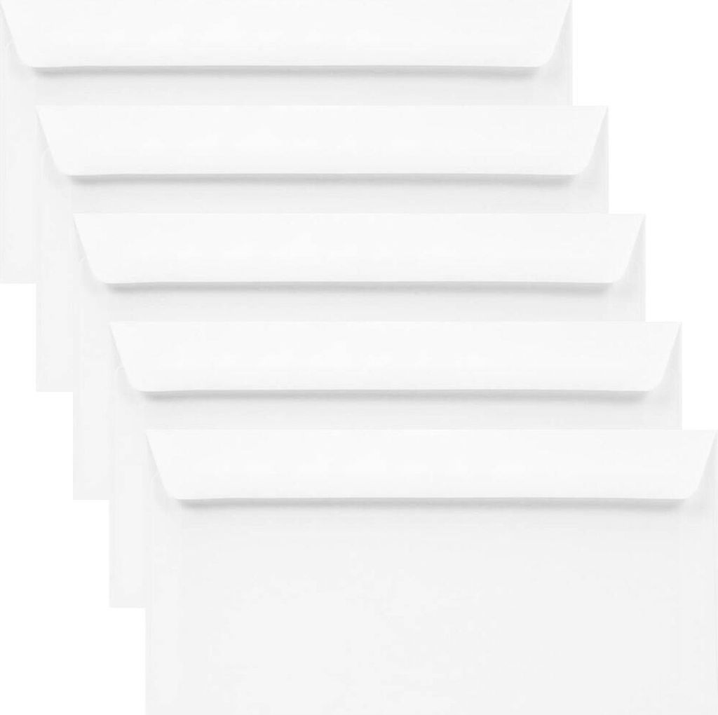 DL NK Briefumschläge Umschlag Briefumschlag Lessebo Weiß 100g - 25 Stück