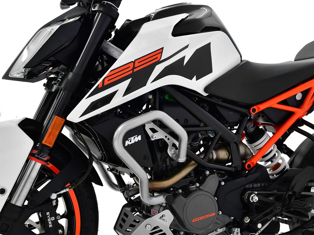 ZIEGER Sturzbügel kompatibel mit KTM 125 Duke silber