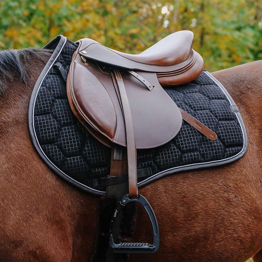 Equithème Schabracke Quadri, Größe:Warmblut, Farbe:schwarz