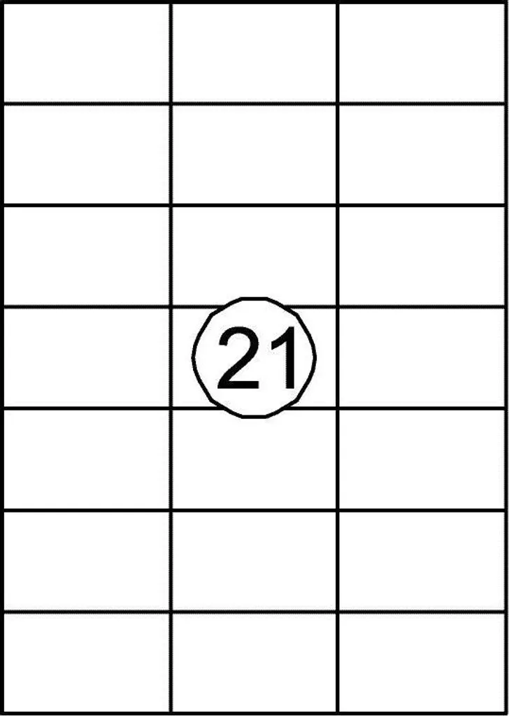 Quantore Étiquettes 70 x 42,3 mm - Boîte de 2100 Étiquettes Adhésives