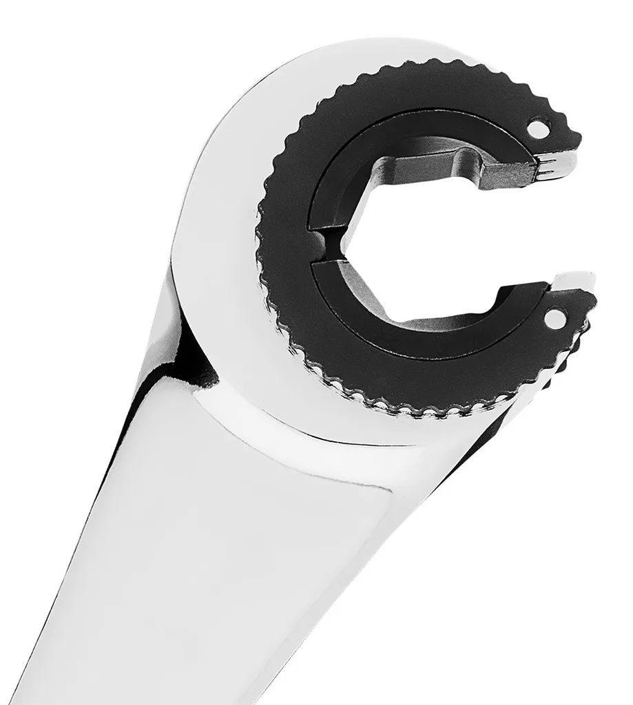 NEO TOOLS chiave ad anello a cricchetto | Chiave a cricchetto combinata con cricchetto in acciaio al cromo vanadio - Chiave a cricchetto combinata misura 19 mm - 11