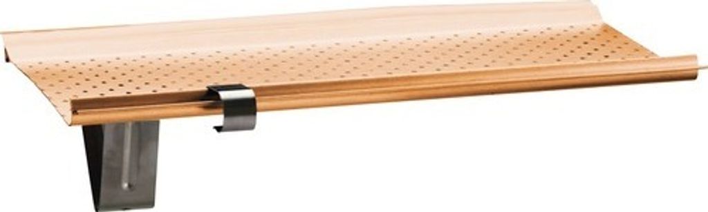 Zambelli Laubschutz Kupferfarben anodisiert für Rinnengröße 280 mm L = 2000 mm