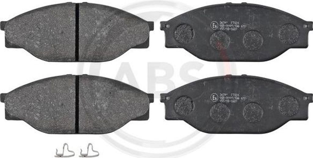 A.B.S. 36761 Bremsbelagsatz, Scheibenbremse OE 0446526040 kompatibel mit Hiace, Hilux